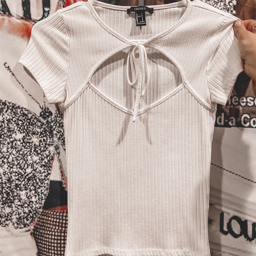 White going out top